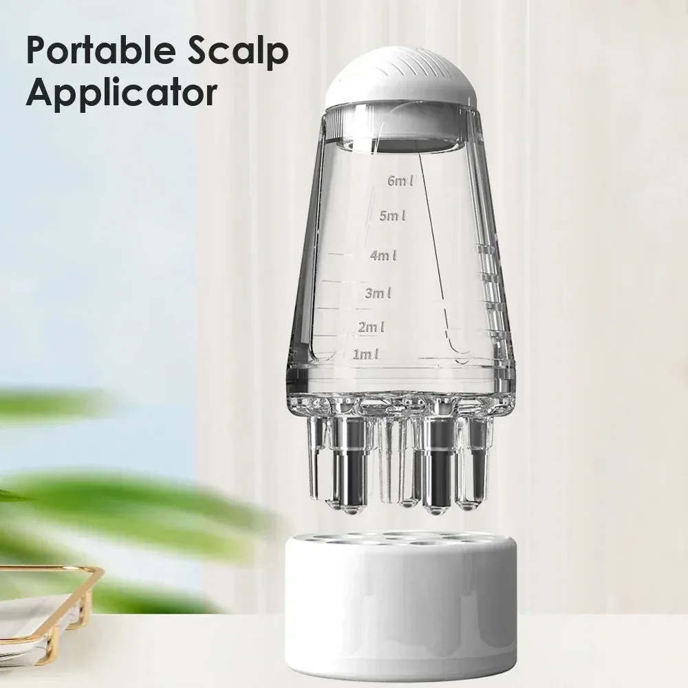 Applicator comb scalp massager