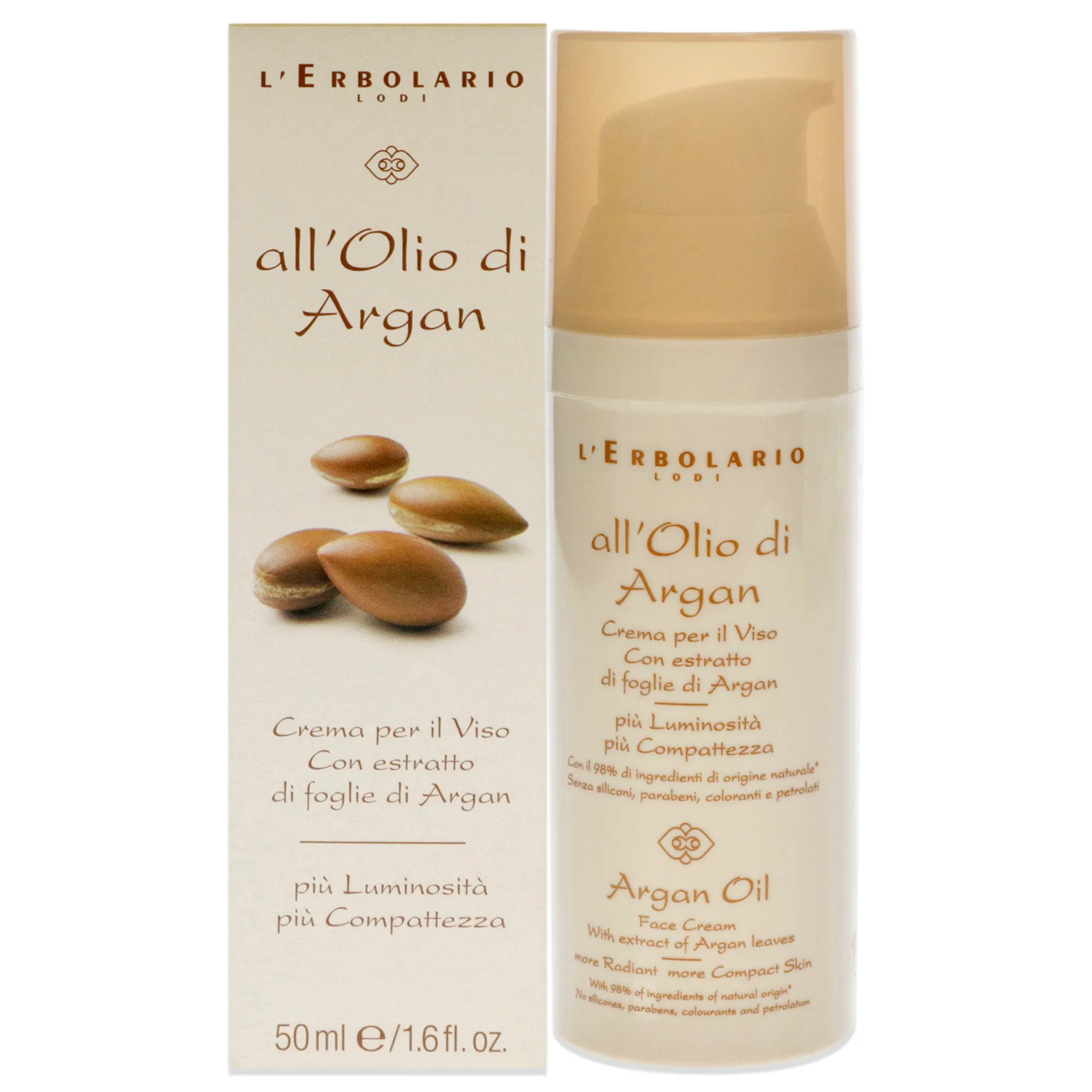 Argan Oil Face Cream by LErbolario for Women - 1.6 oz Cream