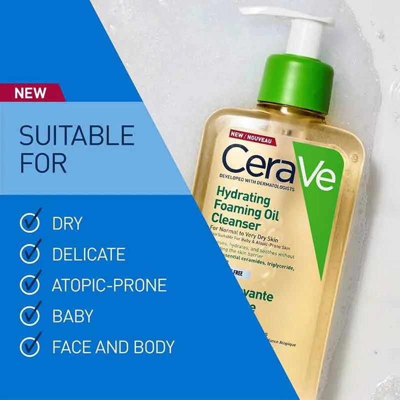 CeraVe Hydrating Foaming Oil Cleanser