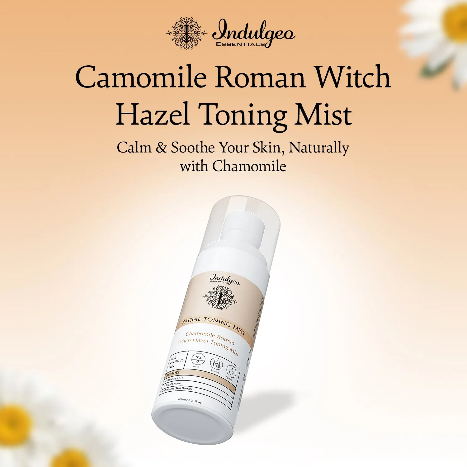 Chamomile Roman Witch Hazel Facial Mist/Toner