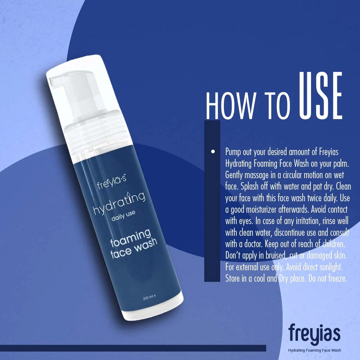 Freyias Hydrating Foaming Face Wash (200ml)