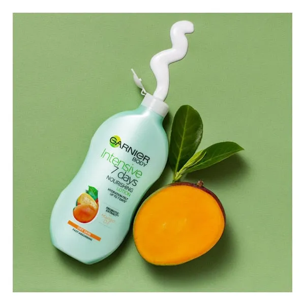 Garnier Intensive 7 Days Mango Probiotic Extract Body Lotion Dry Skin