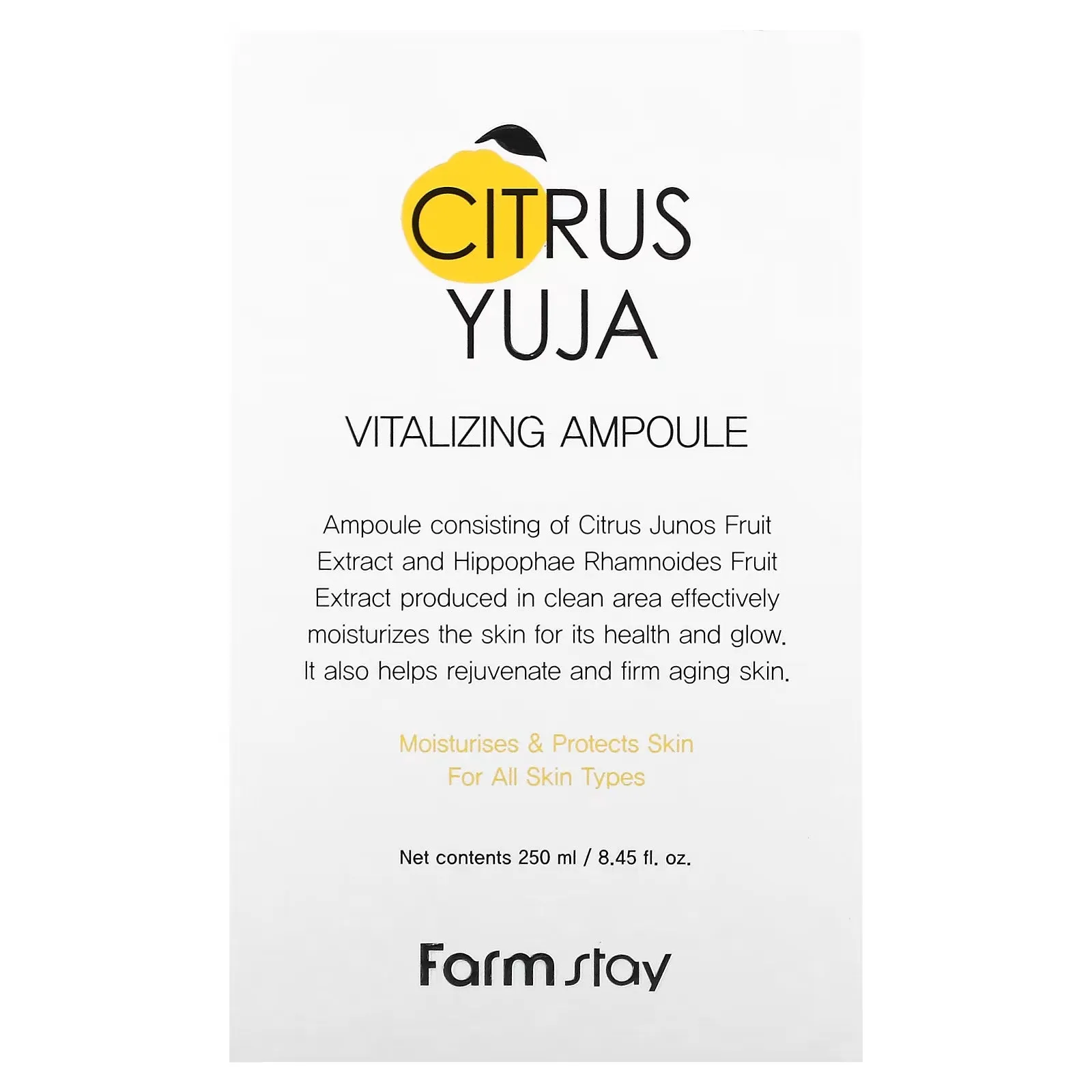 Invigorating ampoule Farmstay Citrus Yuja for all skin types