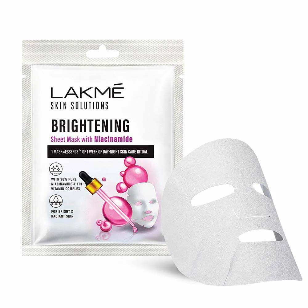 Lakmē Skin Solutions Sheet Mask Brightening with Niacinamide 25ml