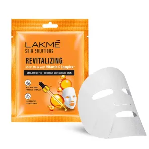 Lakmē Skin Solutions Sheet Mask Revitalizing with Vitamin C 25ml