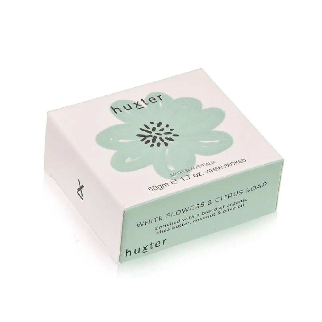 Mini Boxed Guest Soap | Pale Green Flowers