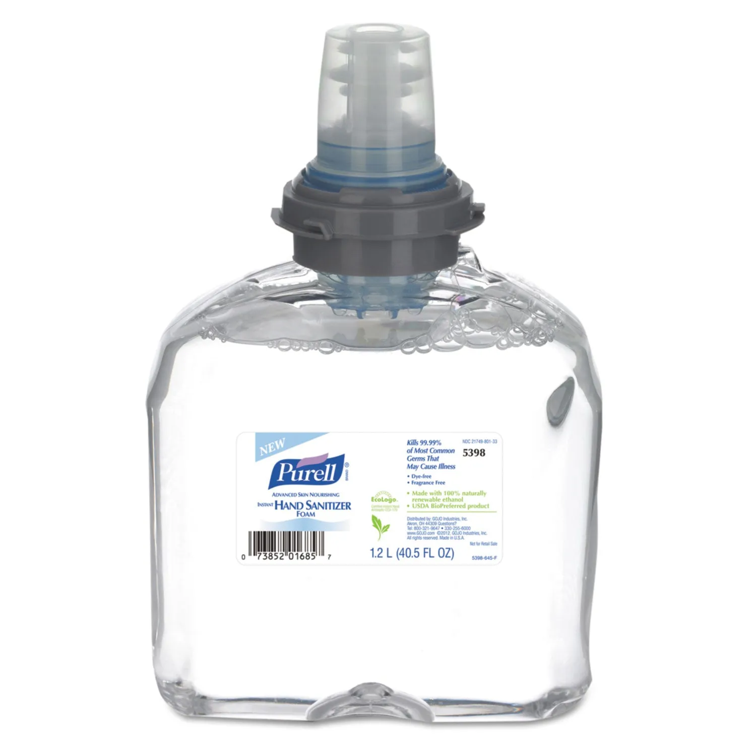 Purell Advanced Hand Sanitizer Skin Nourishing Foam, 1200 Ml Refill, 2/Carton - GOJ539802