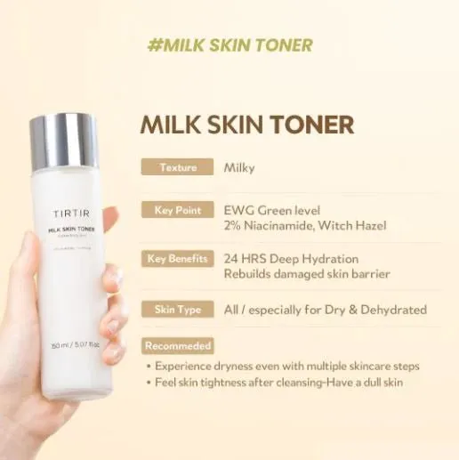 TIRTIR Milk Skin Toner Light Refreshing Skin