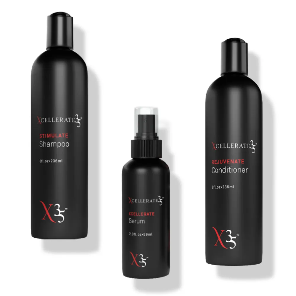 Xcellerate35 - Shampoo   Conditioner   Serum   2 Free Serums