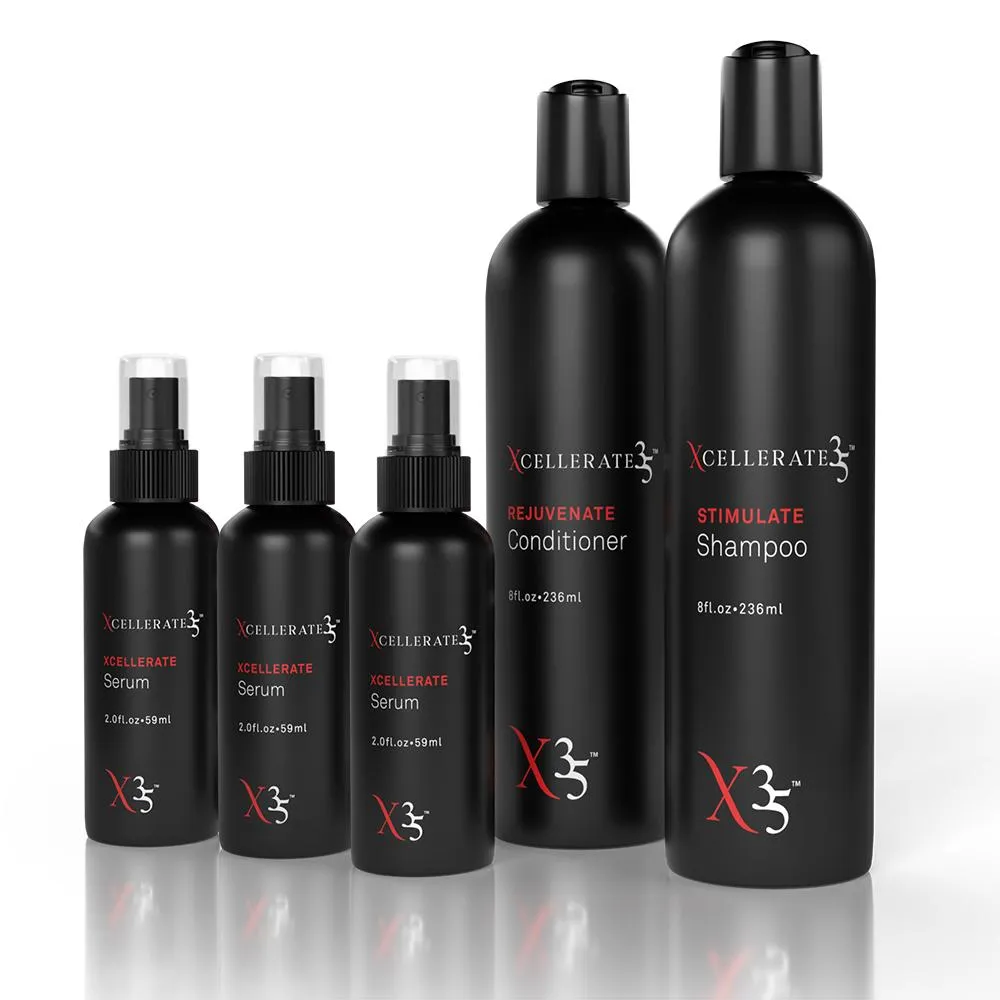 Xcellerate35 - Shampoo   Conditioner   Serum   2 Free Serums